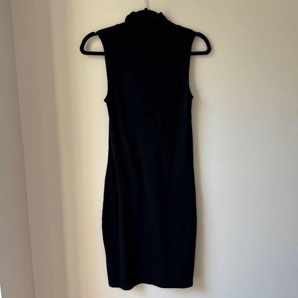 Aritzia - Black TNA Mock Neck/Turtleneck Midi Dress - M
